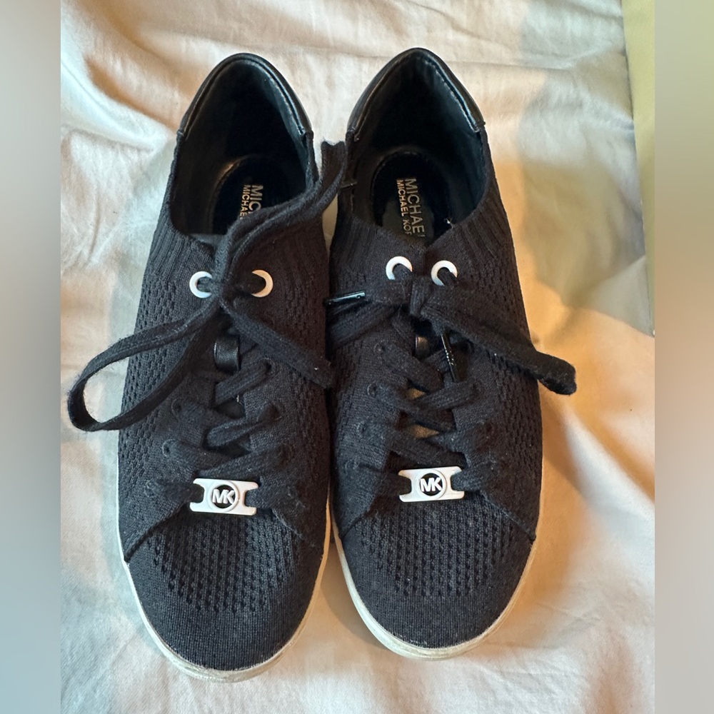 Michael Kors Black Skyler Lace up Sneakers